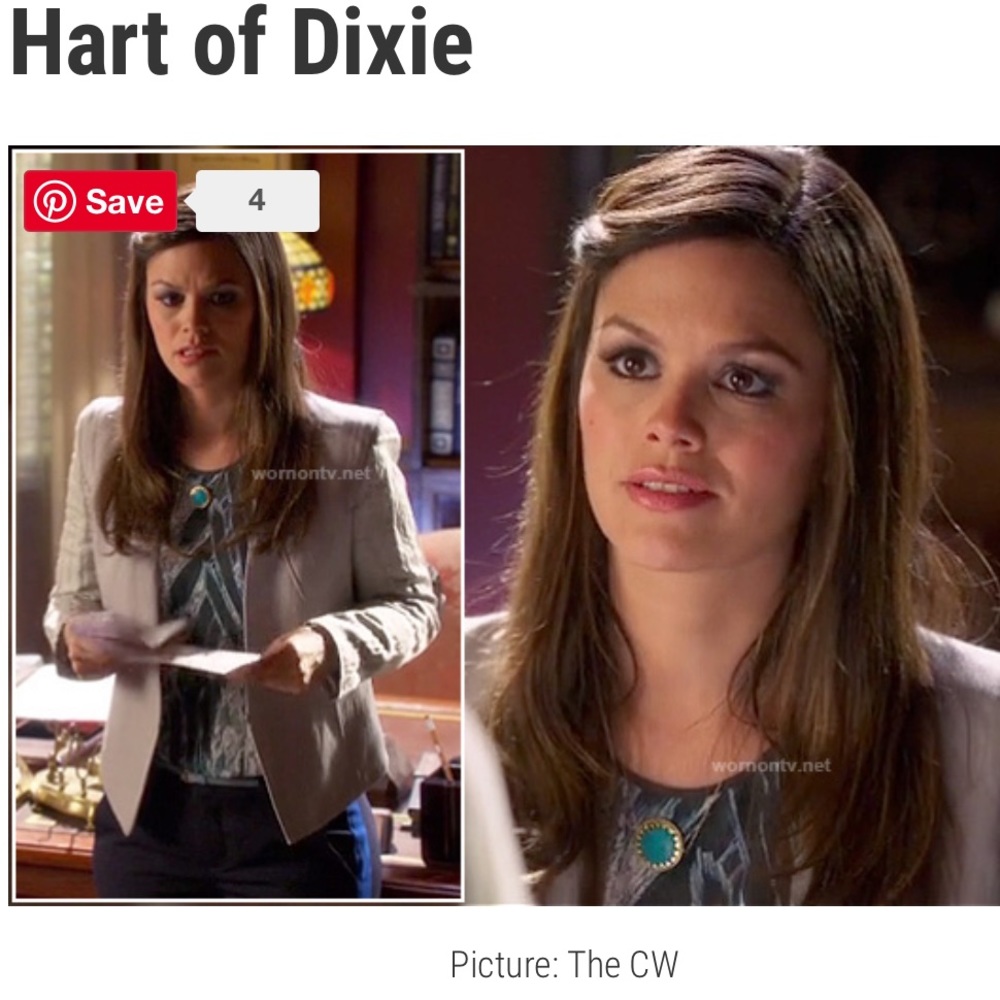 Helmet Lang Grey Blazer / Jacket ASO Zoe Hart on Hart of Dixie